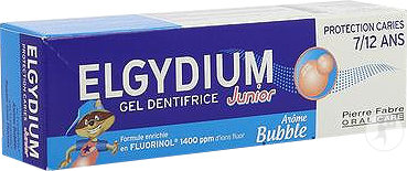 Elgydium Junior Gel Dentifrice Arôme Bubble 50ml