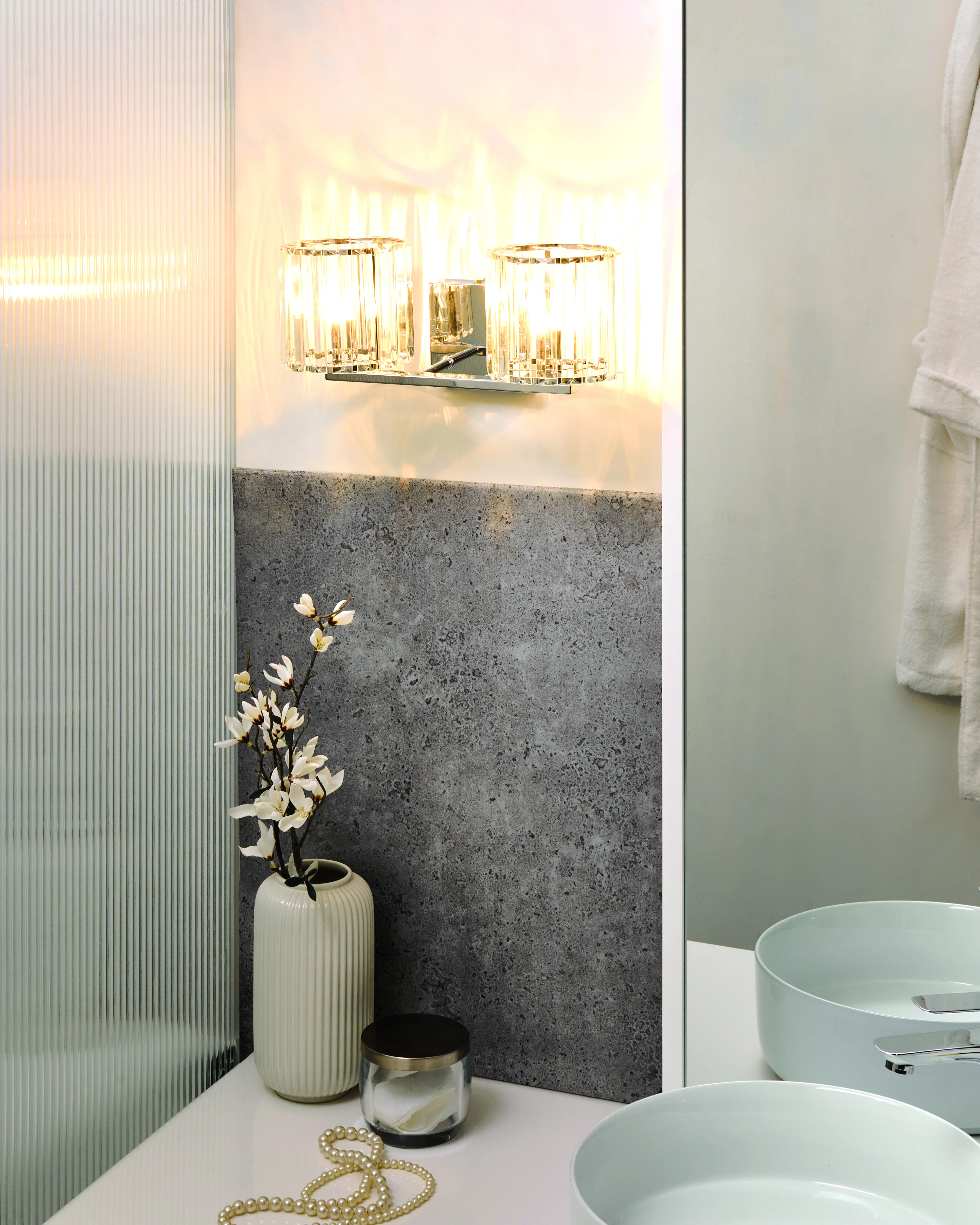 Wandlamp LOURIDO Metaal Zilver