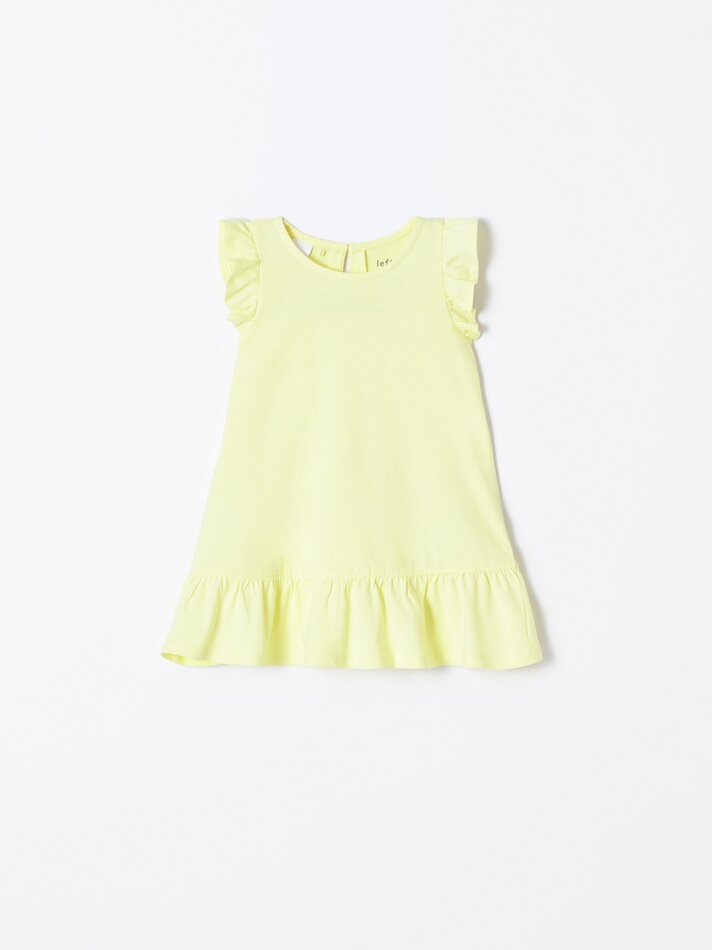 Conjunto com 2 vestidos com babados - Limão