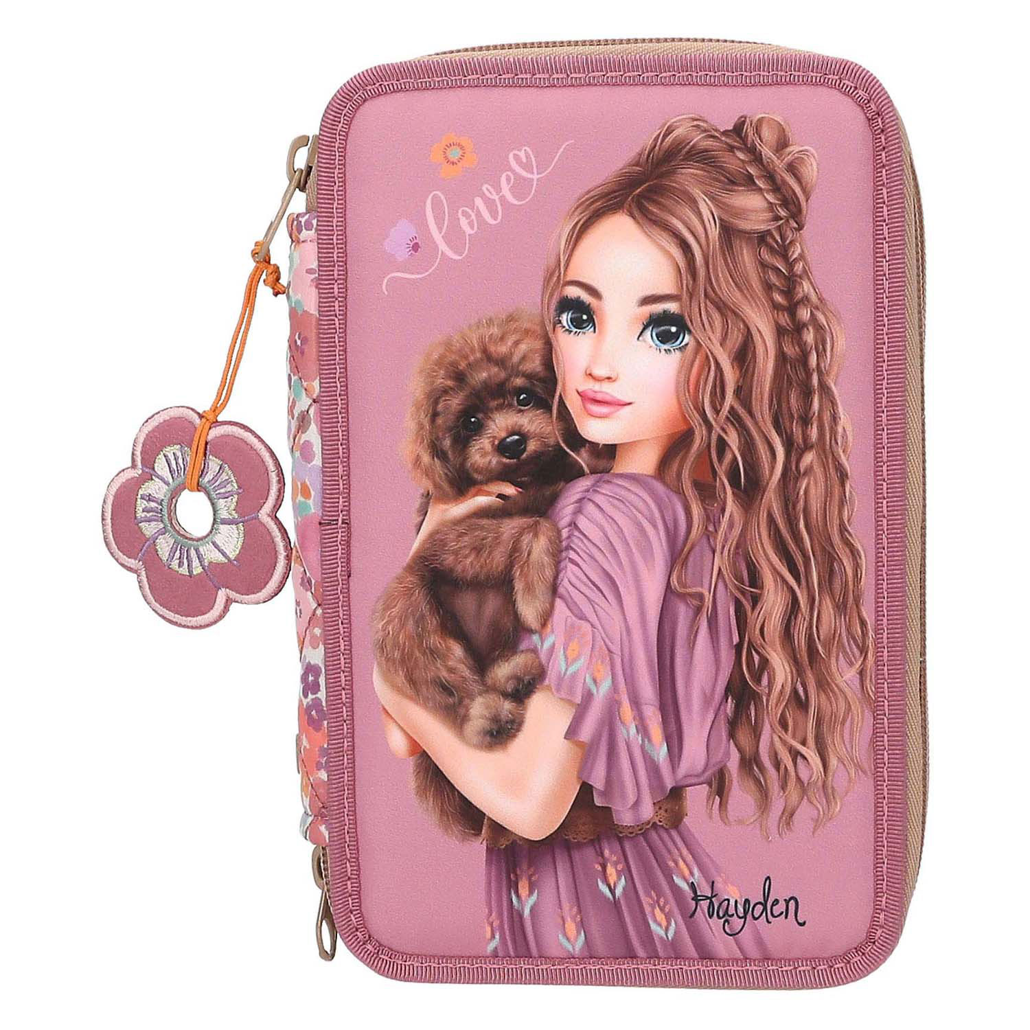 TOPModel 3-vaks Etui Floraly