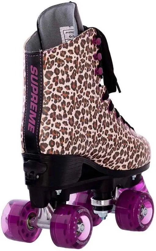 Supreme Del Rey Leopard Justerbar Side-by-side Rulleskøjter - Børn