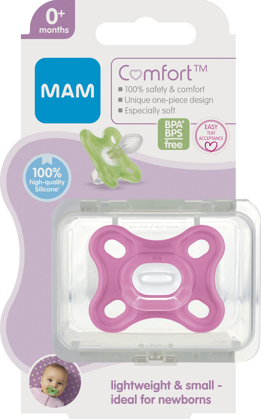 Mam Comfort narresmokk pink 0 m