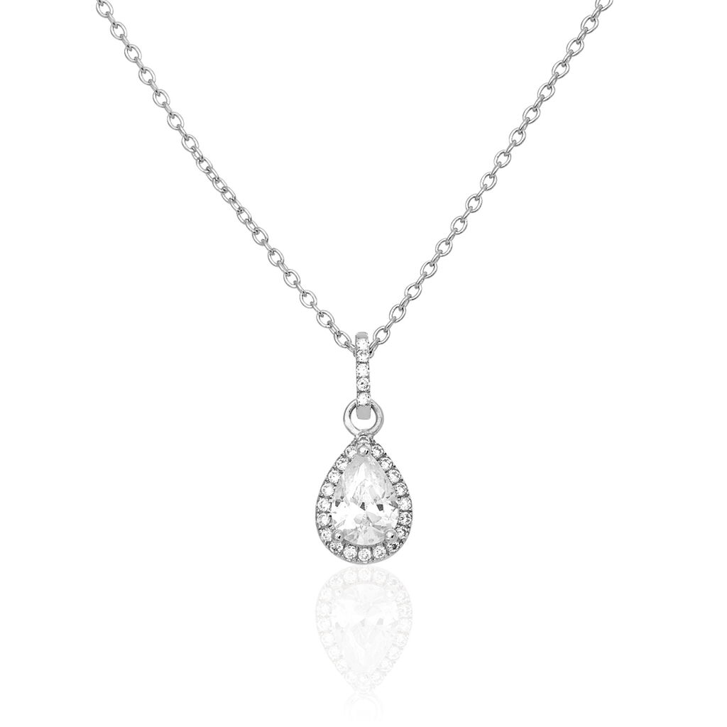 Collier Briony Argent Blanc Oxyde De Zirconium