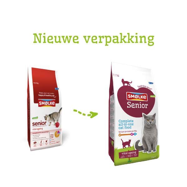 Smölke Senior - Kattenvoer - 4 Kilogram - vis, lam, kip