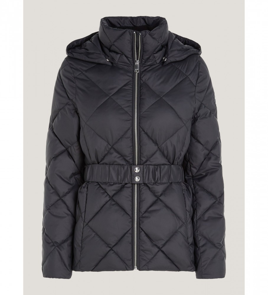 Jaqueta Tommy Hilfiger Elevated Matelassada, Preta