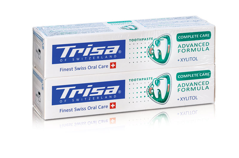 TRISA Zahnpasta Complete Protection Swiss Herbs DUO 75 ml