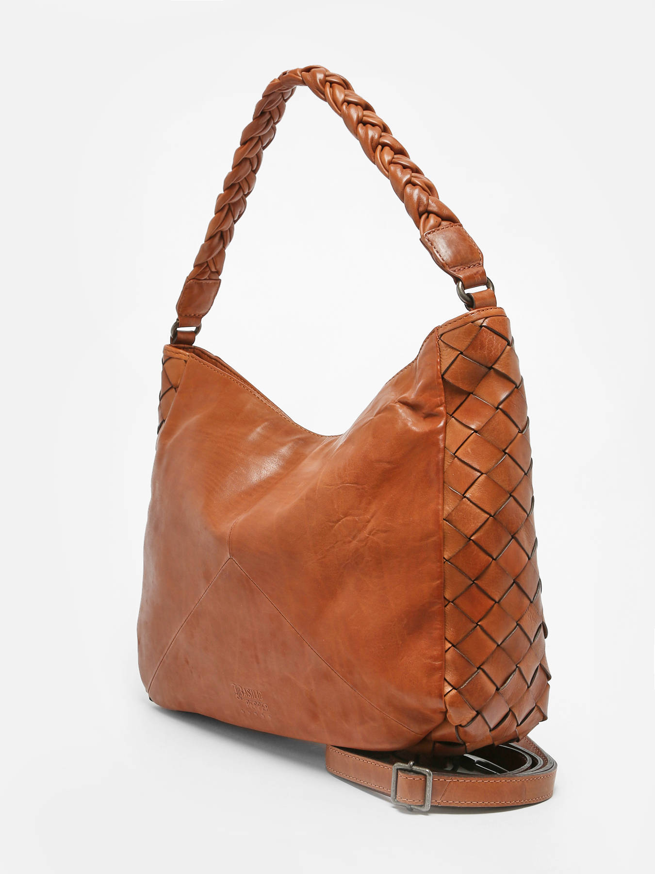Sac port paule Obbo cuir BASILIC PEPPER