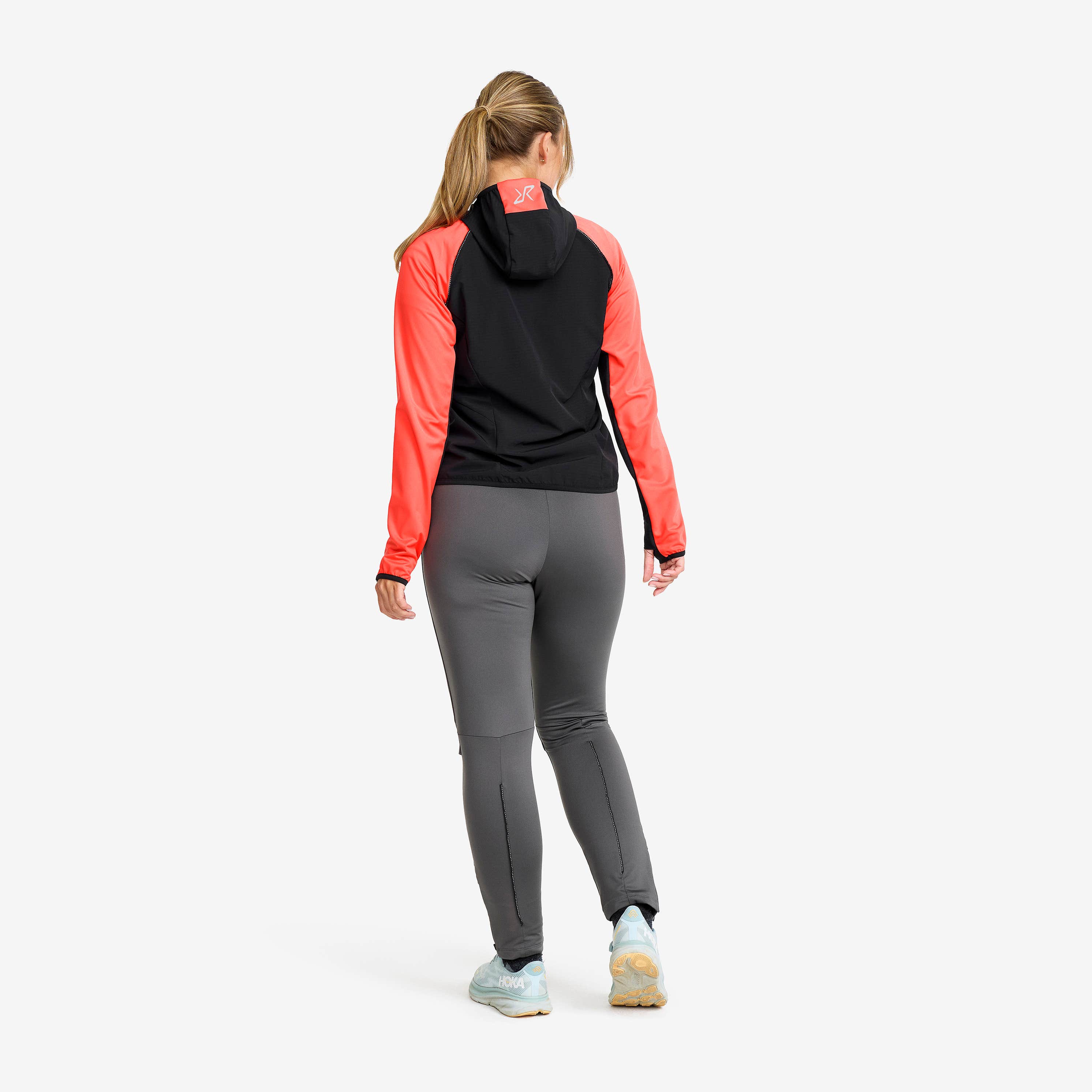 Pace Hooded Wind Jacket Dame Hot Coral