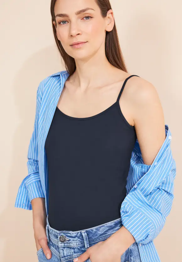 Basic Trägertop - deep blue