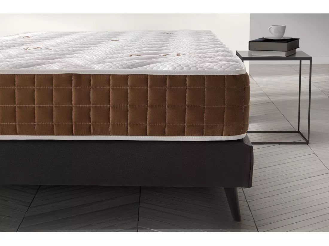 Matelas 140x190 mousse visco ergo anatomique | mousse h.r. Haute densité | épaisseur 19 cm | triple couche system - double face été-hiver
