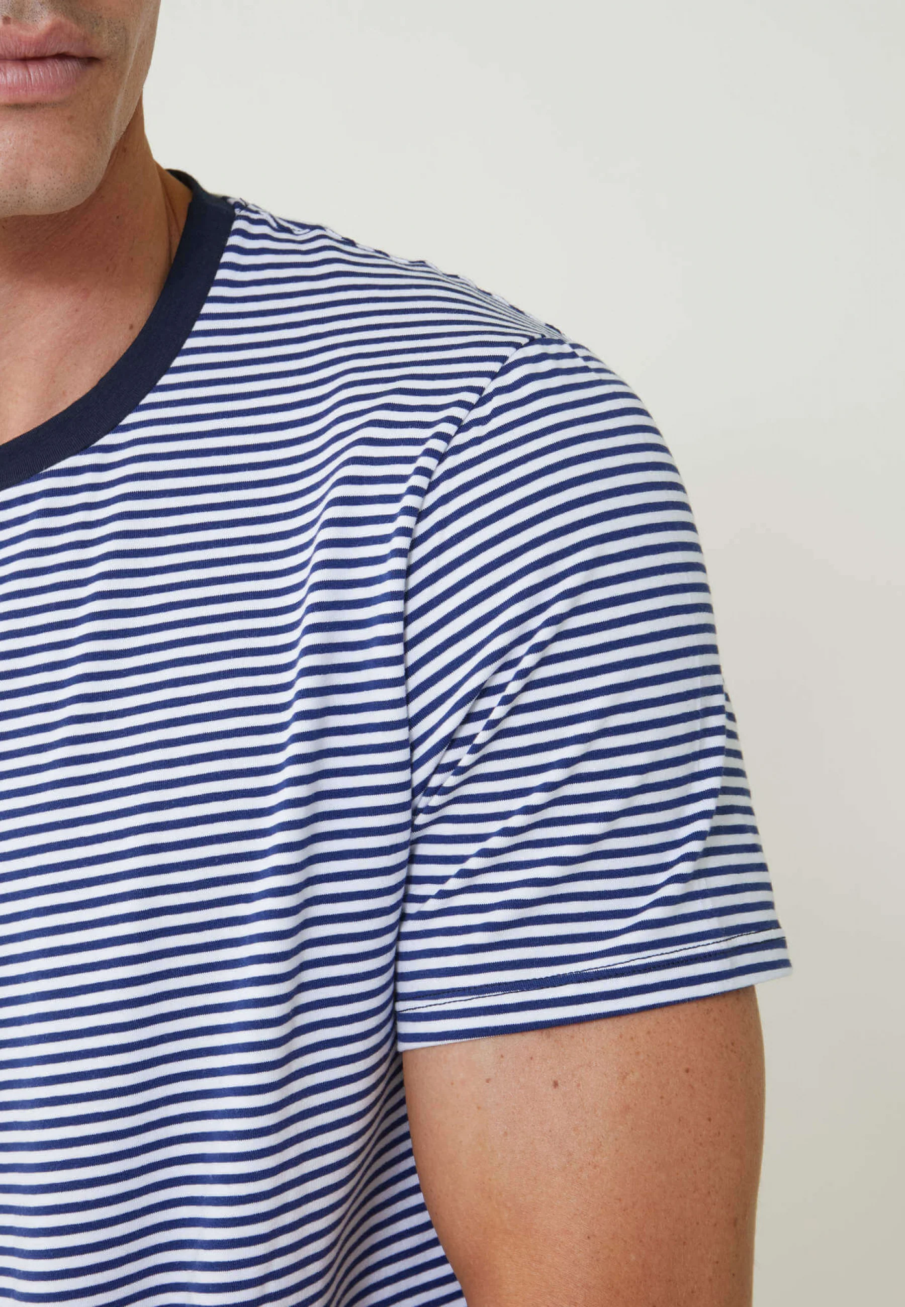 Ensemble pyjama t-shirt et short en coton-Pyjama Jeason Marinière