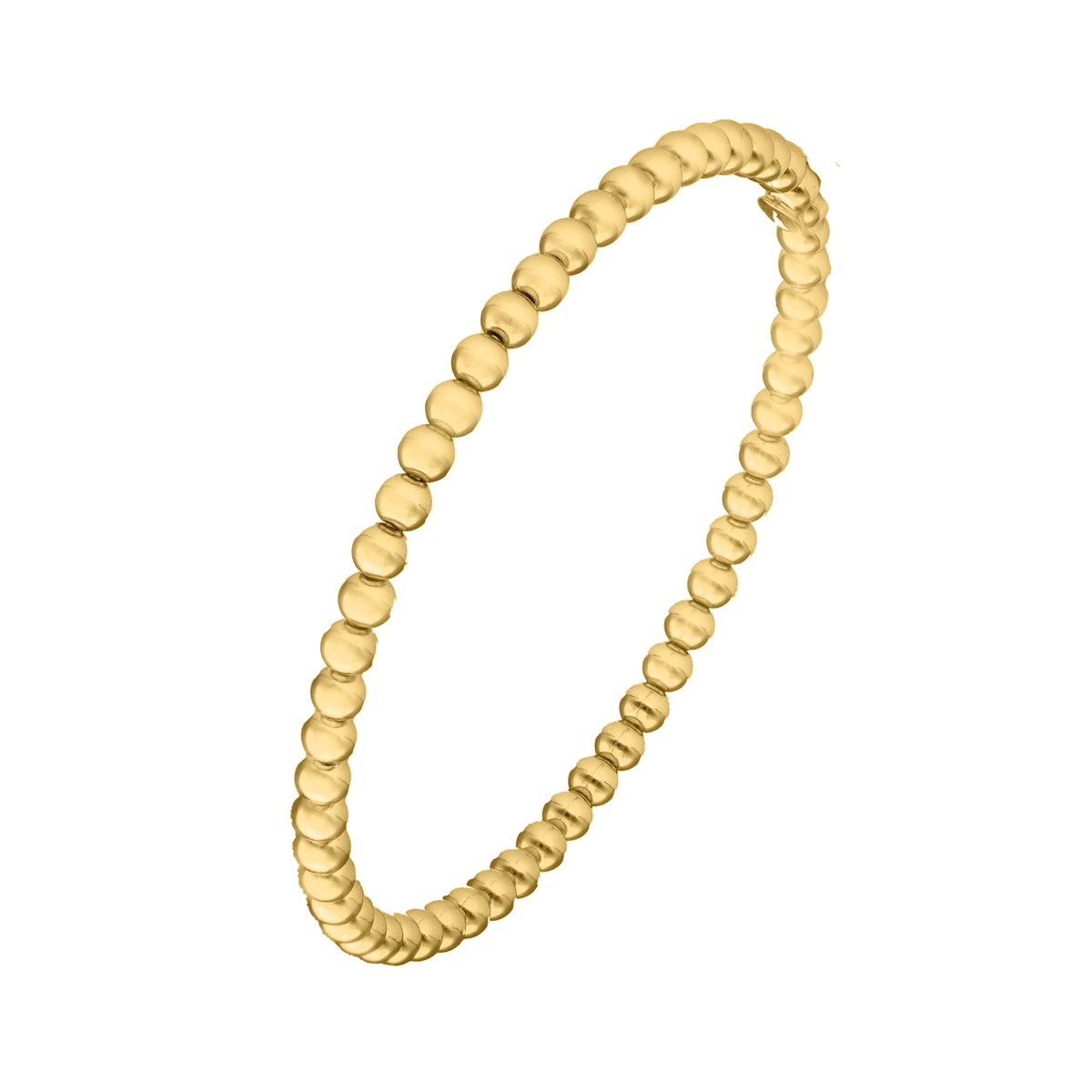 Bracelet Jonc Argent Doré Boules