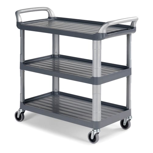Chariot de service Silver 3 plateaux gris Filmop