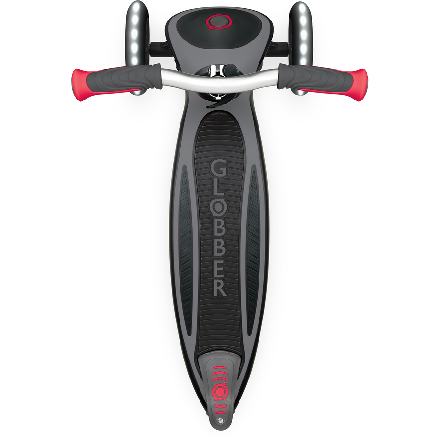 GLOBBER MASTER LIGHTS schwarz-rot, mit Leuchtrollen