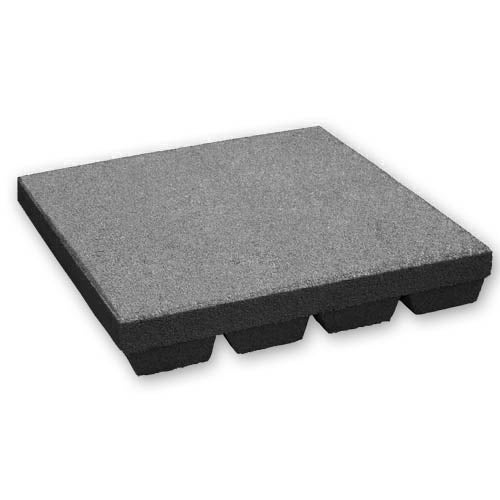 Rubberen tegel 45 mm – 50 x 50 cm – Grijs