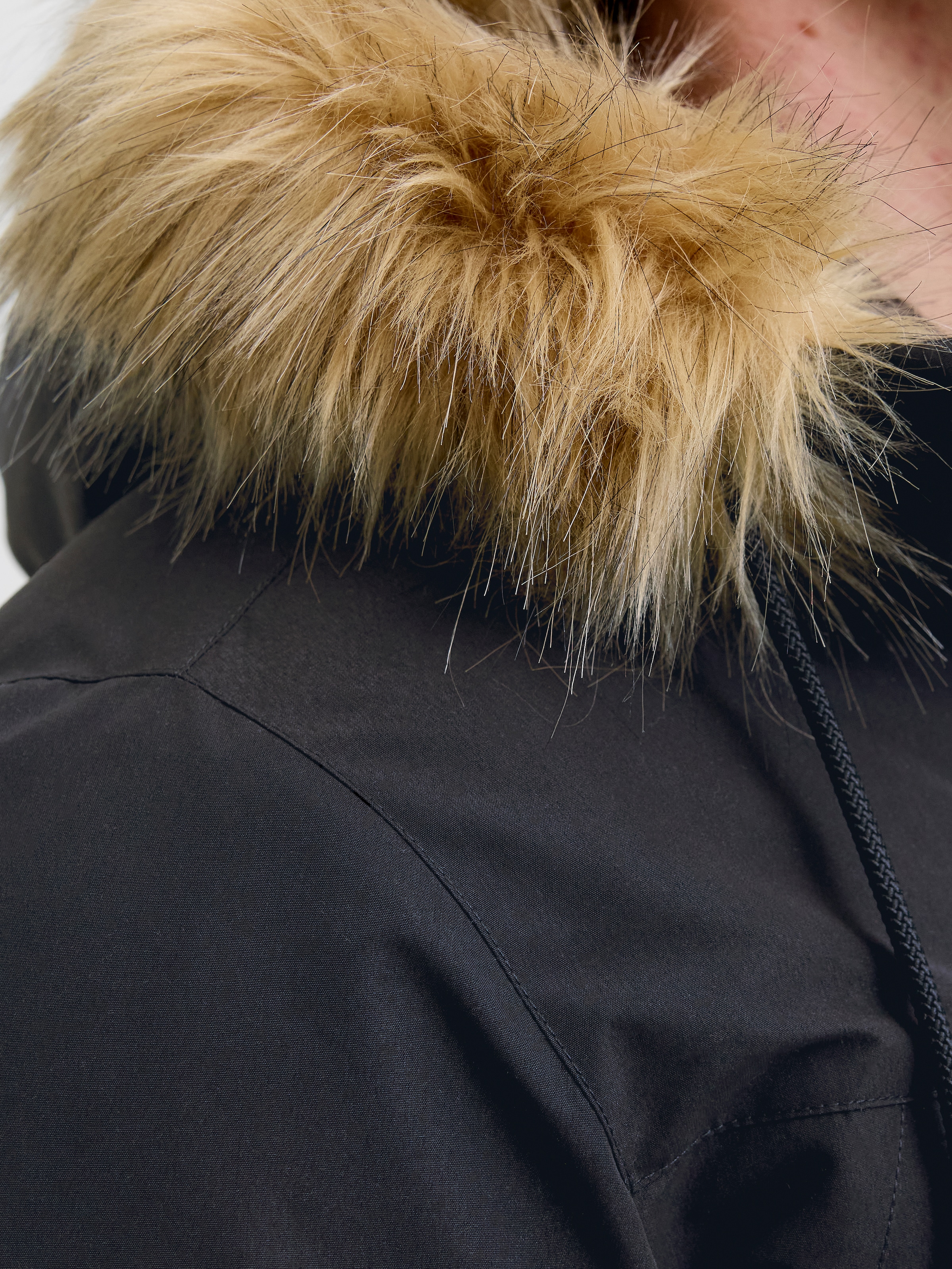 Jack & Jones PlusSize Parka »JJCAMP FAUX FUR PARKA PLS« mit Kapuze