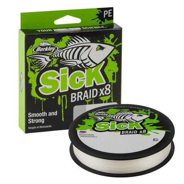 Tresse Berkley Sick Braid White (300m)