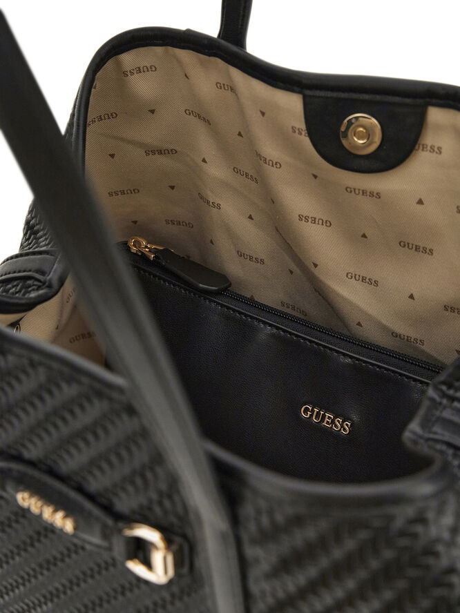 GUESS VIKKY II LARGE 2 IN 1 TOTE Black