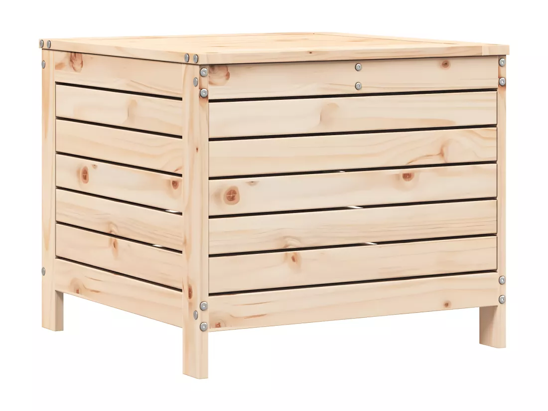 Repose-pied de jardin 62x63,5x53,5 cm bois de pin massif