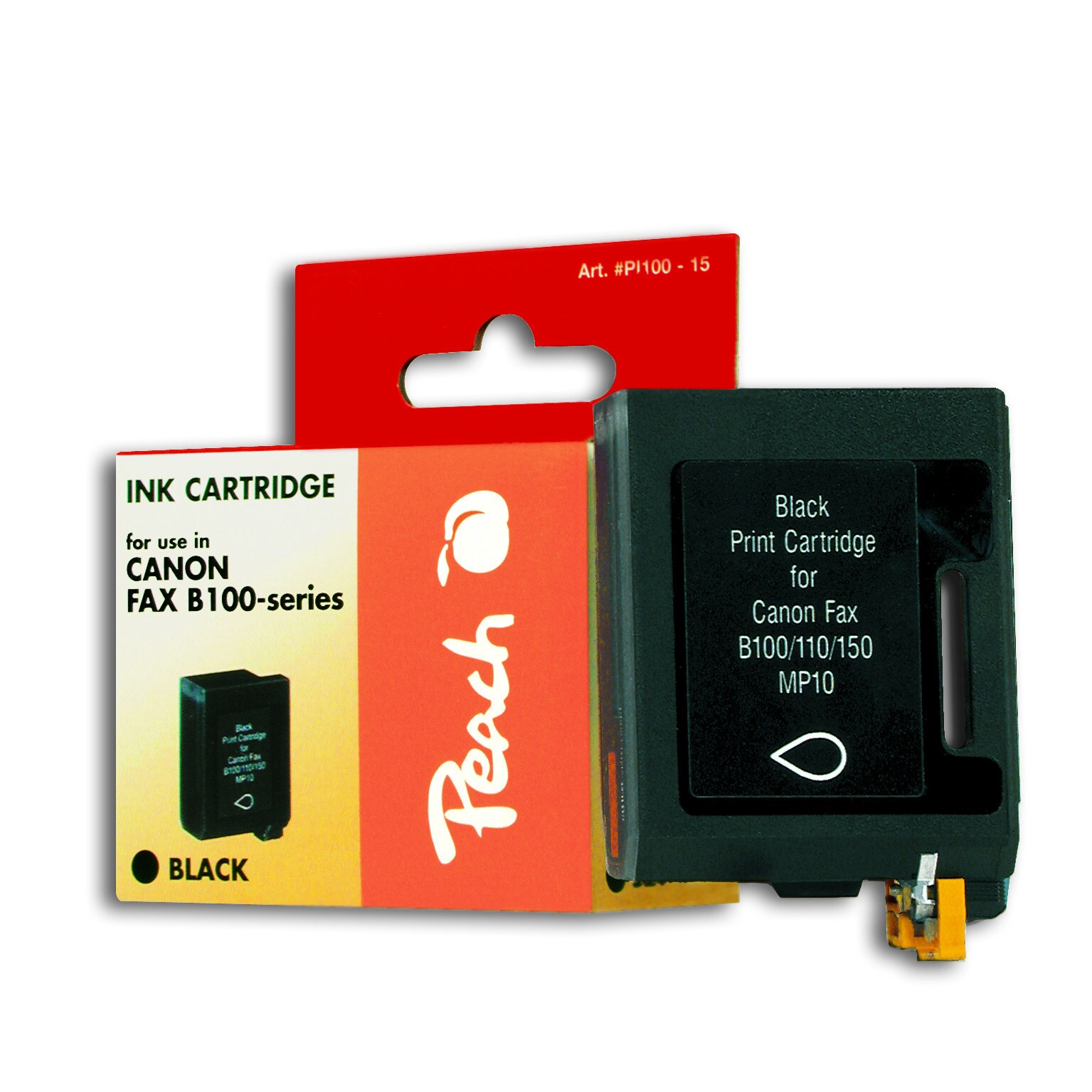 Peach C1/2/3/5 Druckkopf bk ersetzt Canon BX-3BK, 0884A002 für z.B. Canon CFUC 1, Canon Fax B 100, Canon Fax B 110, Canon Fax B 115, Canon Fax B 120 (wiederaufbereitet)