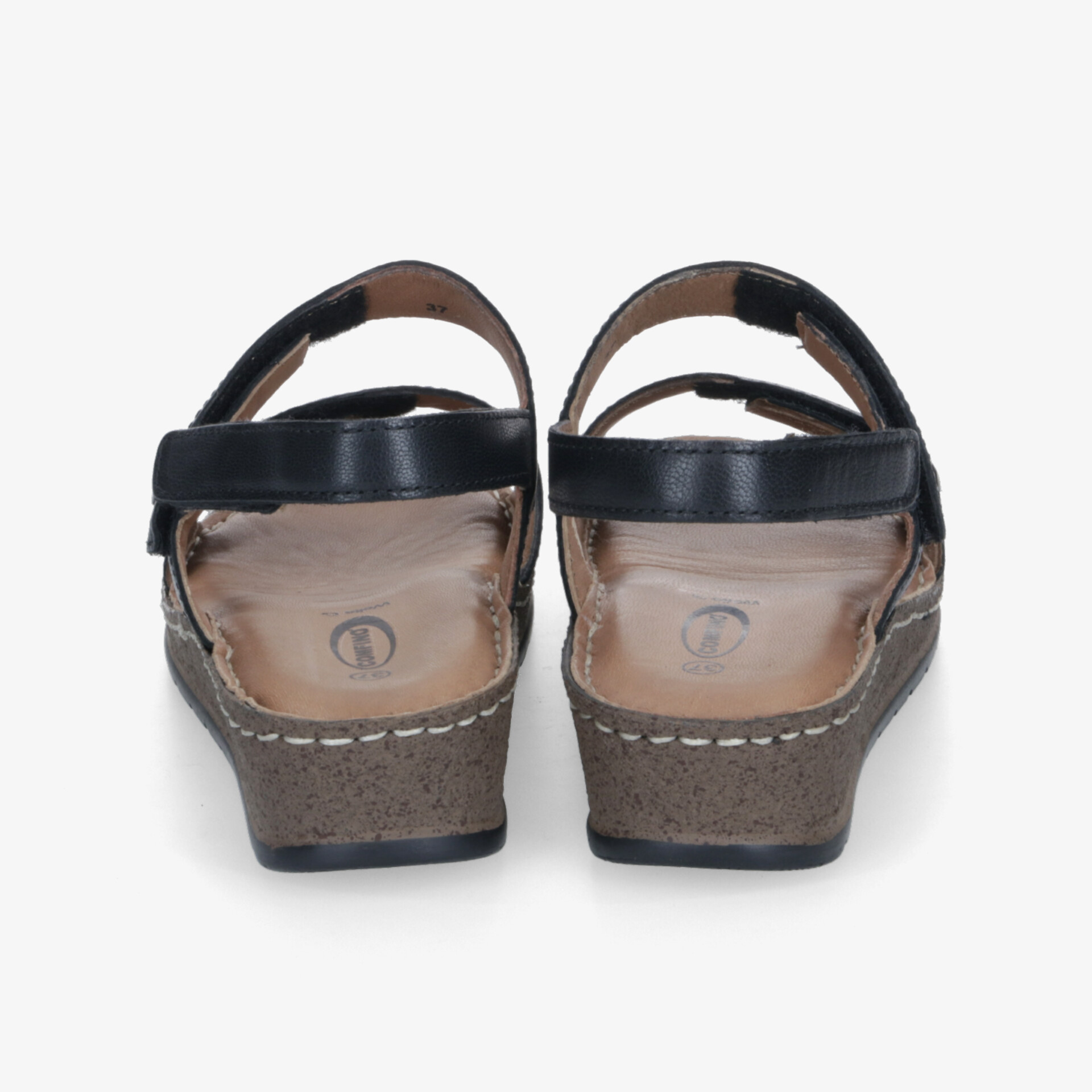 COMFINO Damen Sandalen schwarz