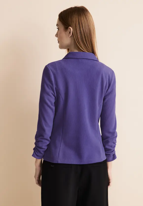 Basic Blazer mit Raffungen - elderflower purple