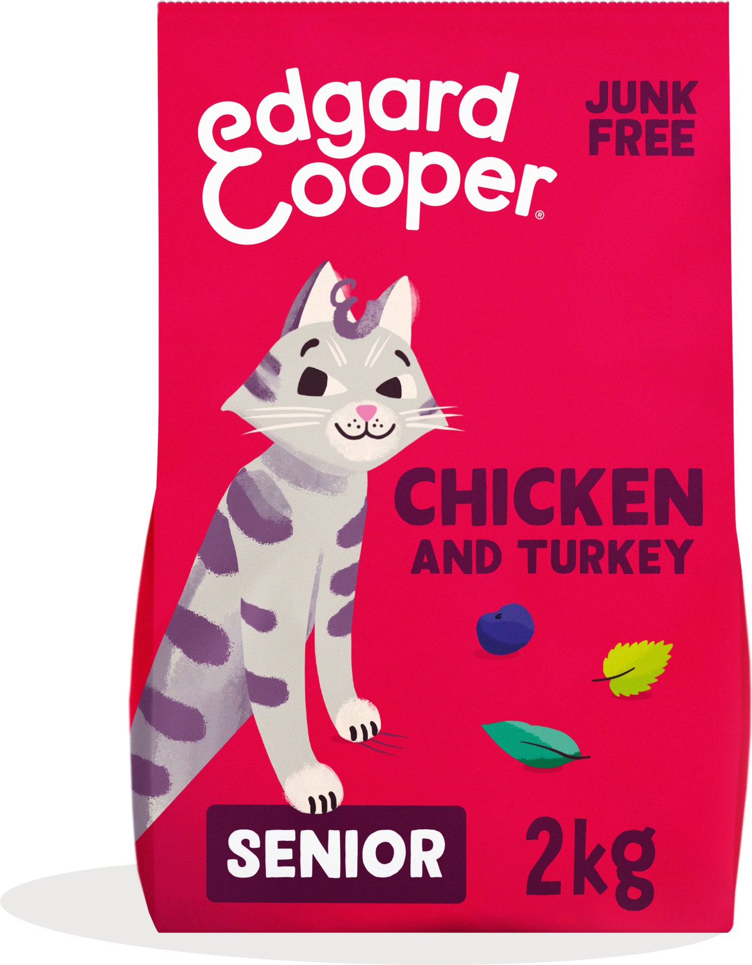 Edgard & Cooper kattenvoer eend/kip senior 2 kg