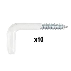GOND A VIS PLASTIFIE BLANC 3X30MM 10PCS