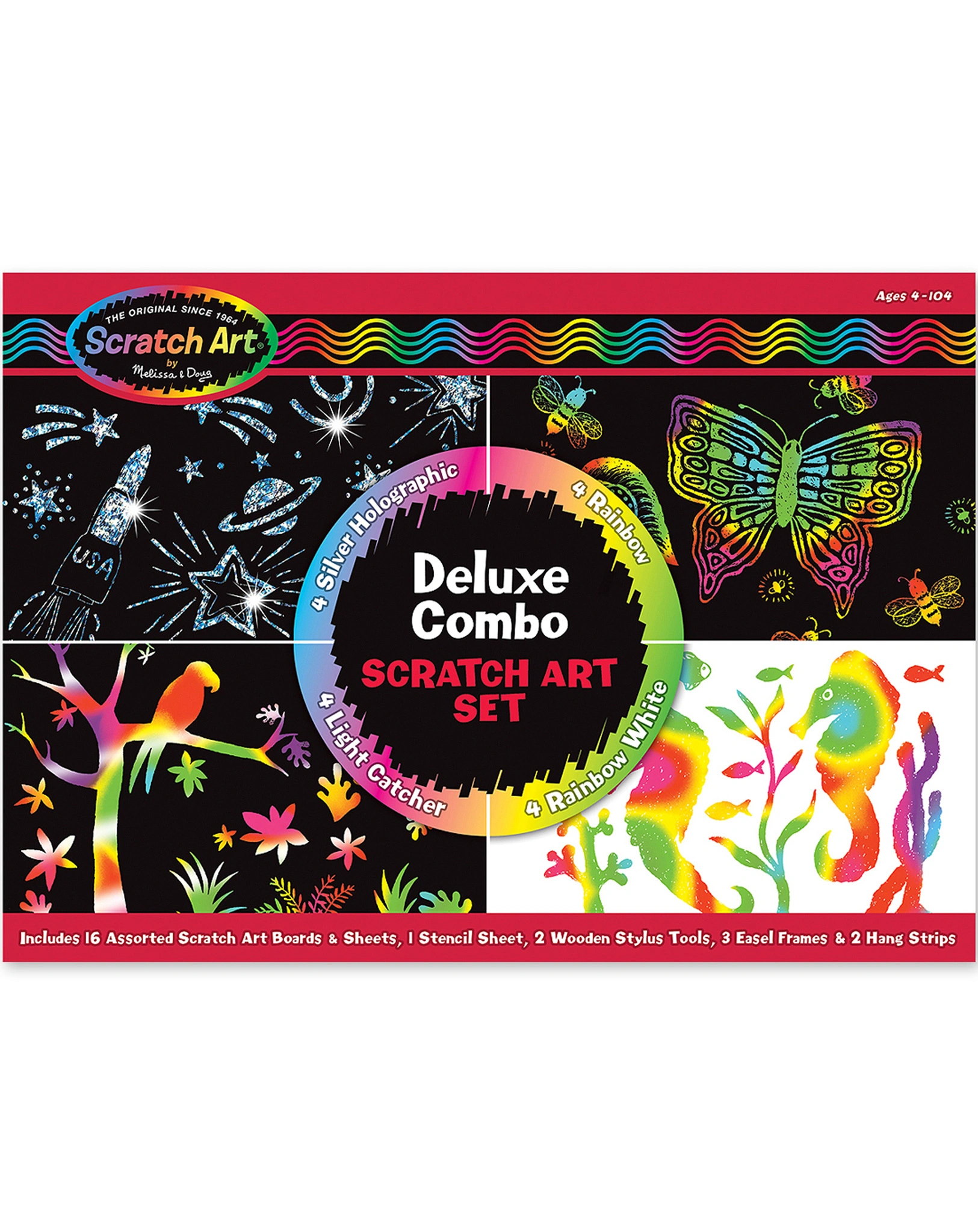 Kratzbild-Set SCRATCH ART - DELUXE 18-teilig