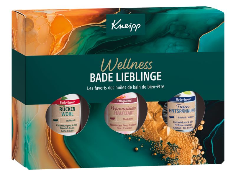Kneipp Geschenkset Wellness Lieblinge 3 x 20 ml Geschenkbox mit hochwertigen Pflegeprodukten