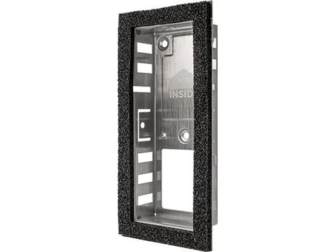DoorBird D1101V, Udtræk monteringsboks, Sort, Rustfrit stål, DoorBird, Rustfrit stål, 40 mm, 31,2 mm