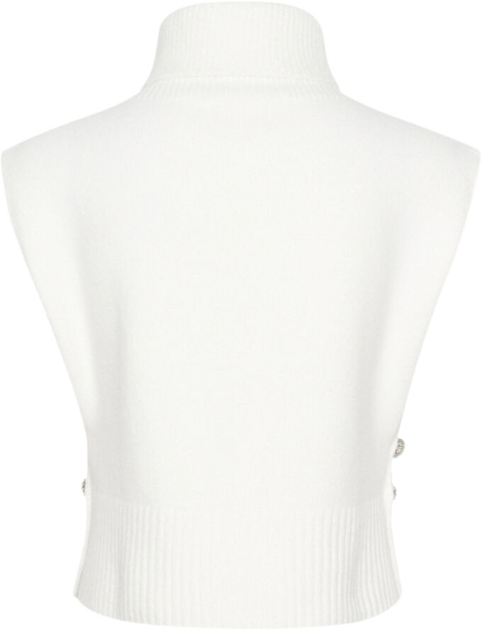 Cream CRGinger Knit Slipover Snow white