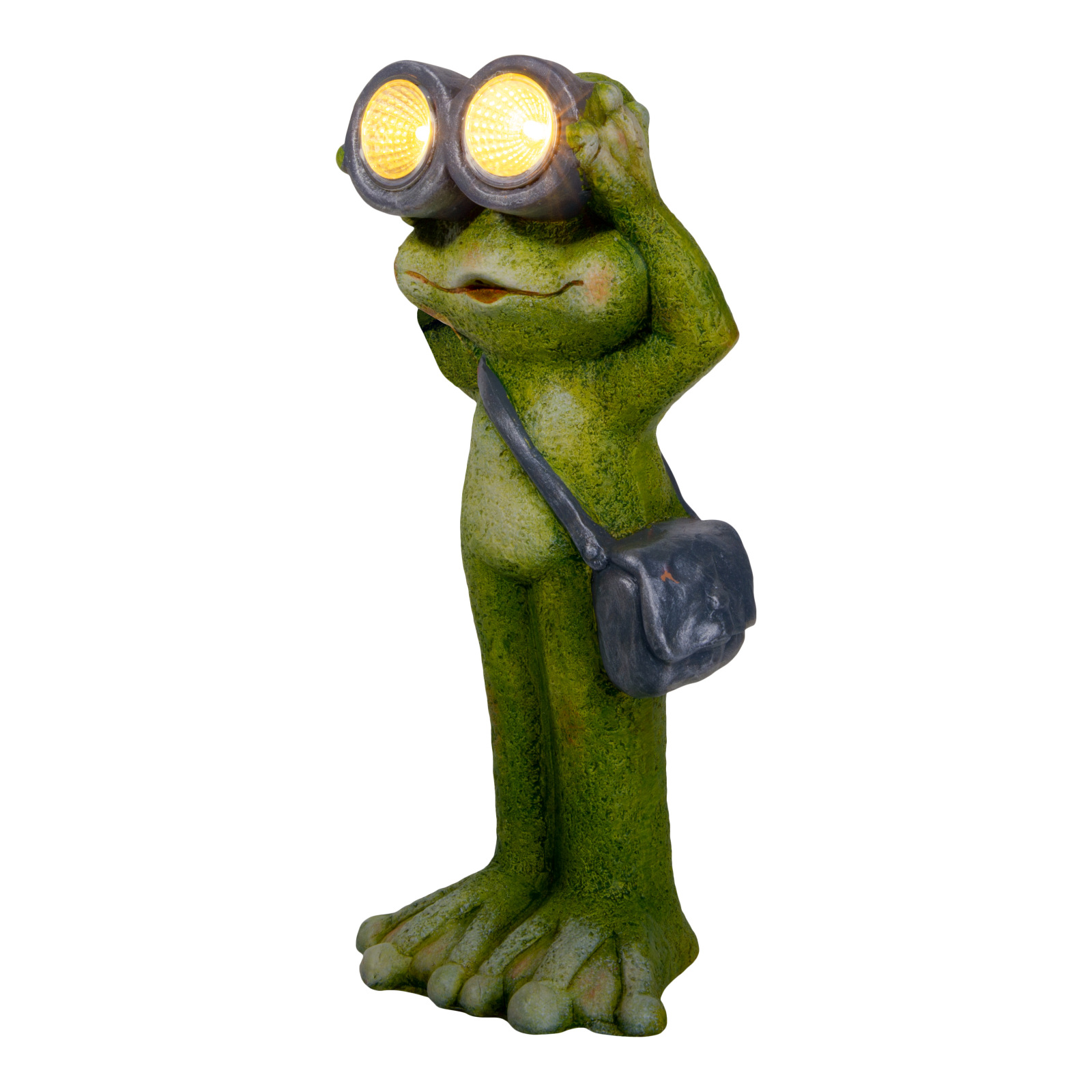 LED-Solar-Outdoorleuchte FROSCH - grün - stehend - 30 cm hoch