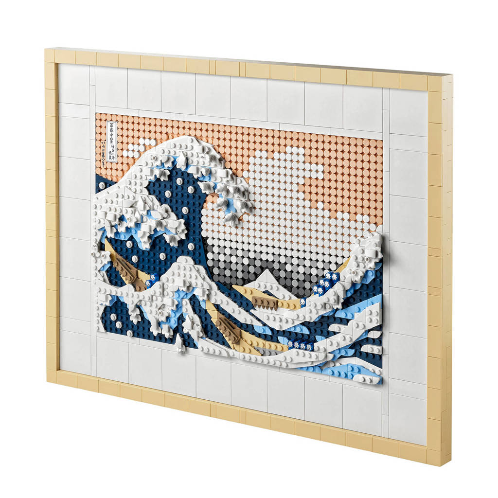 Mooi schilderijHokusai – De grote golf, 3D Wanddecoratie Knutselpakket voor Volwassenen 31208