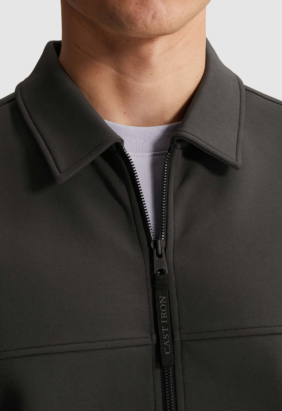 Cast Iron Interlock Zip Jacket
