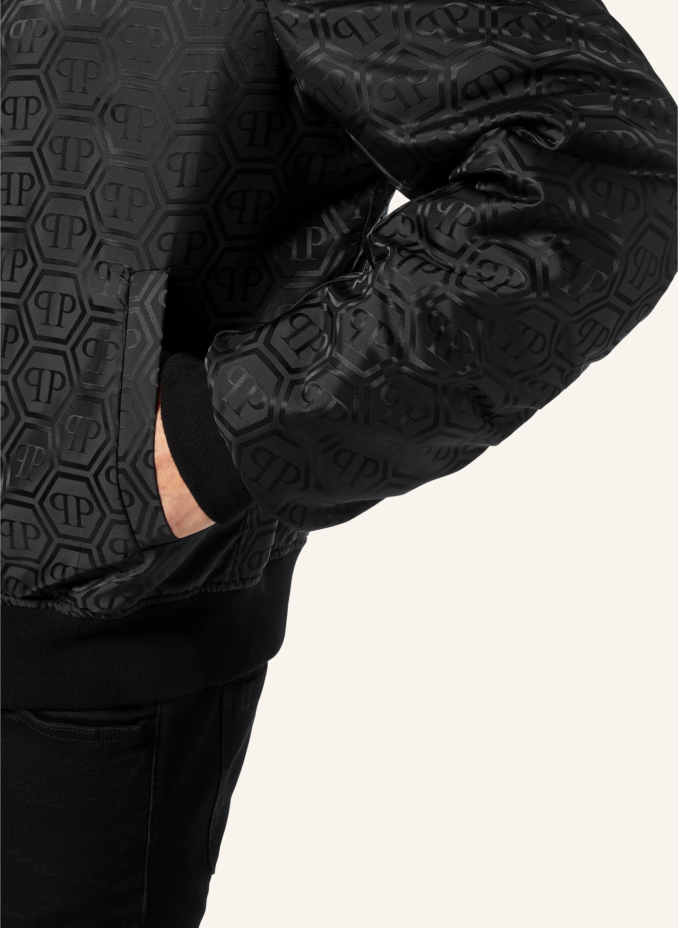 PHILIPP PLEIN Blouson mit Wolle MONOGRAM