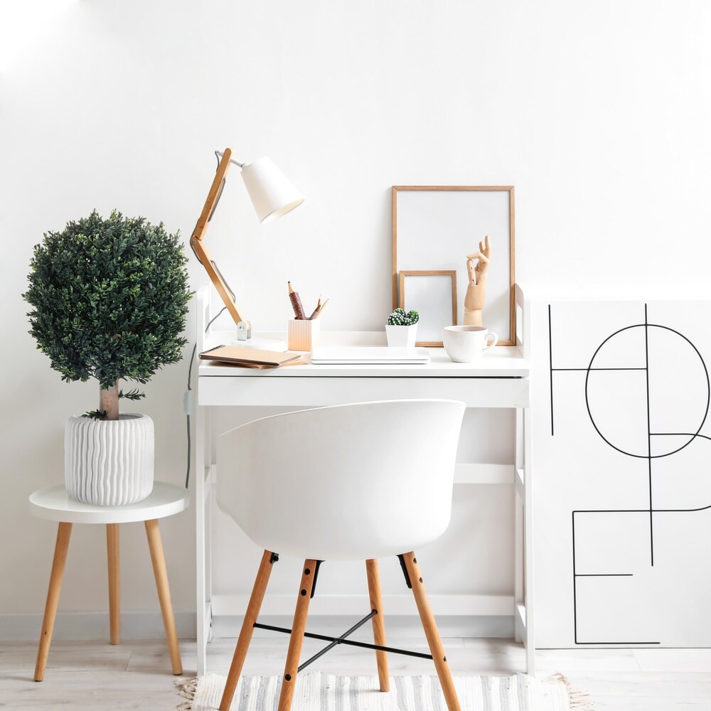 Kunstpflanze BUXUS Kunststoff hjh OFFICE