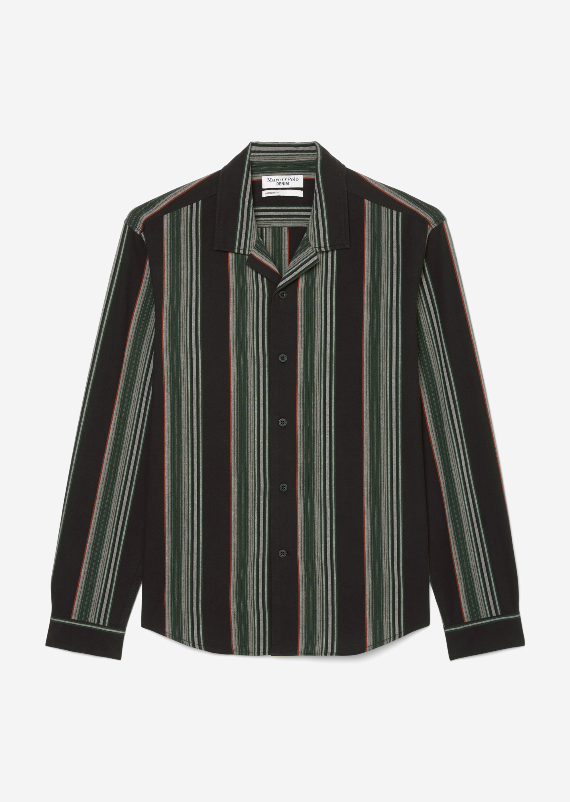 Gestreiftes Overshirt aus Organic Cotton