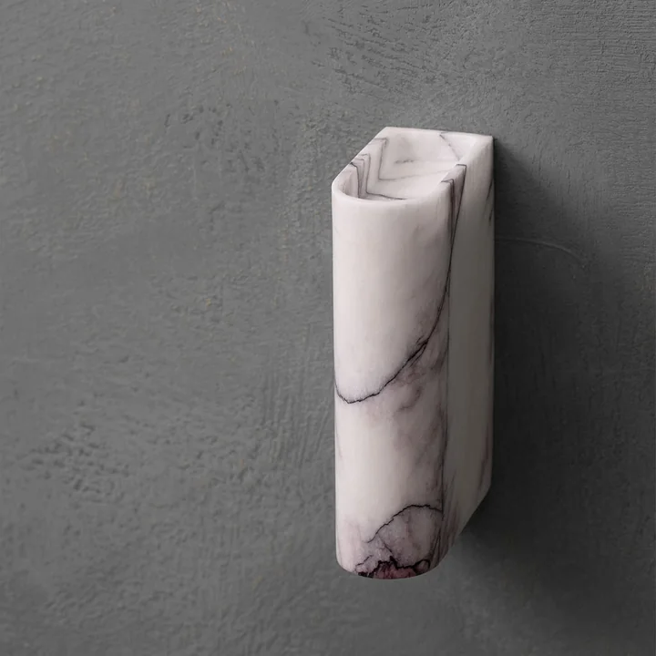 Northern - Monolith Wandkerzenhalter, Marmor weiss