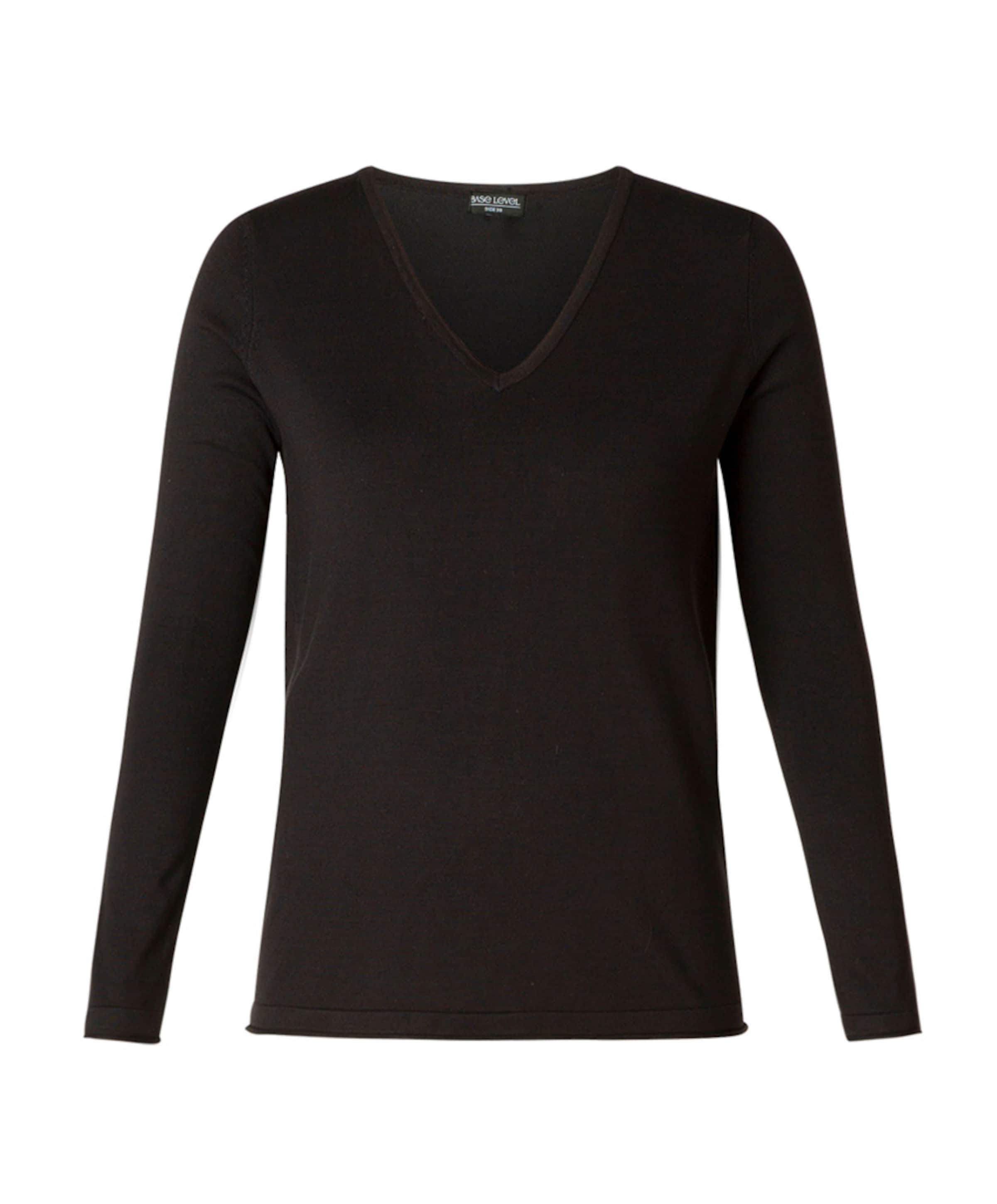 Base Level Curvy Dames trui zwart
