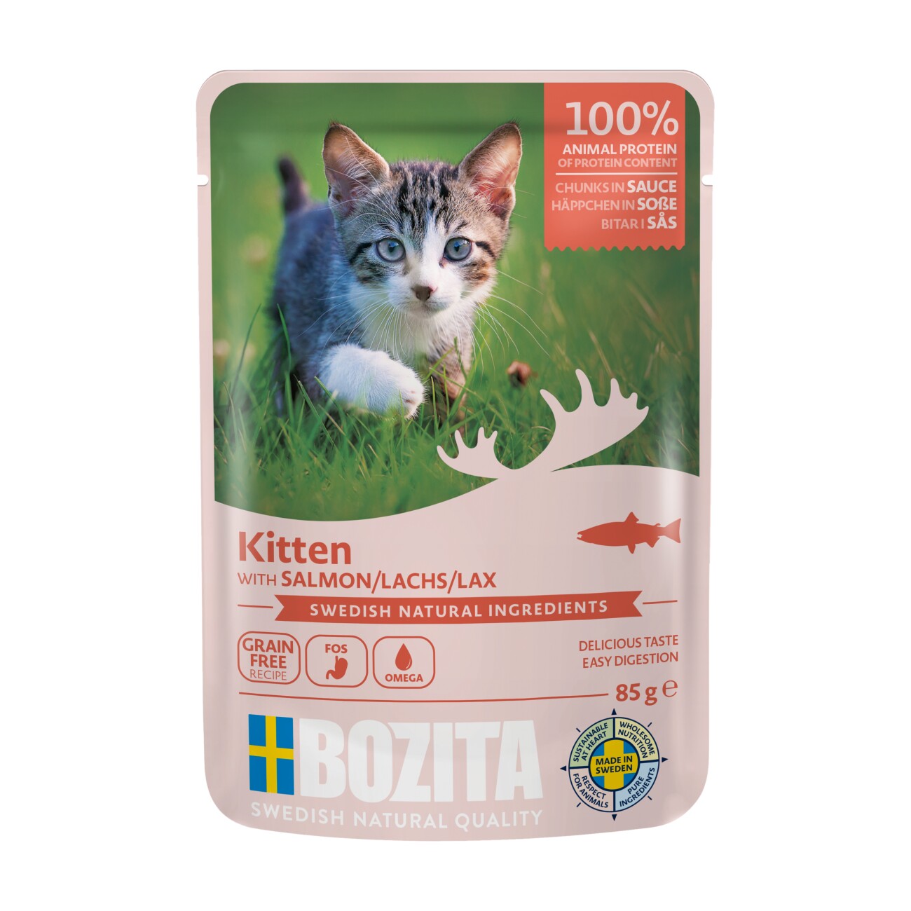 BOZITA Kitten Häppchen 12x85g Lachs