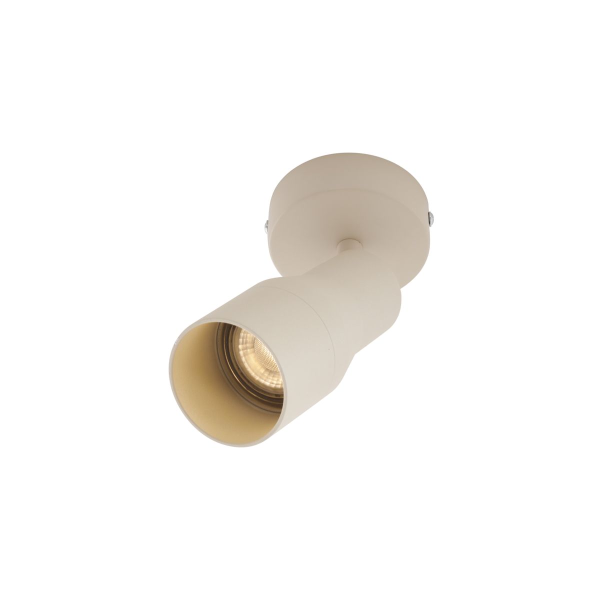 Moderne plafondspot beige GU10 50mm rond - Stanley