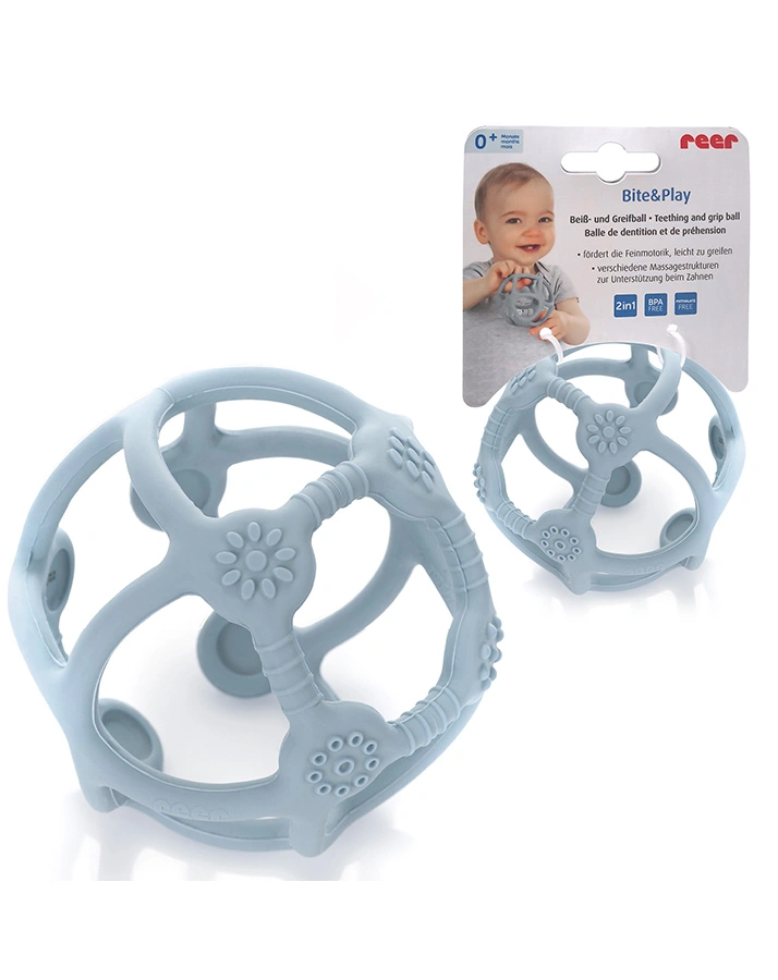 Greifling BITE & PLAY BALL in blau