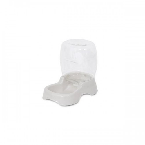 Dispensador de água para animais de estimação, modelo café, cor branca