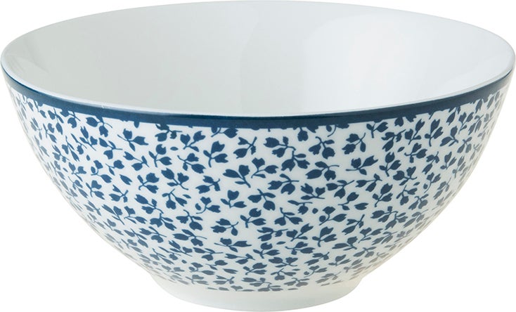 Laura Ashley schaal Floris blauw D 13 H 6 cm