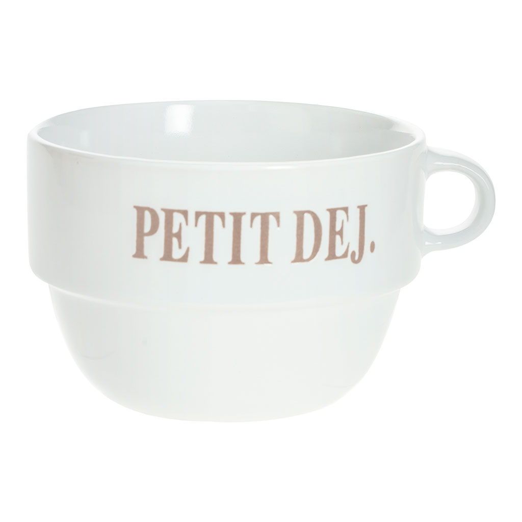 Mug  avec anse faïence blanc 62cl