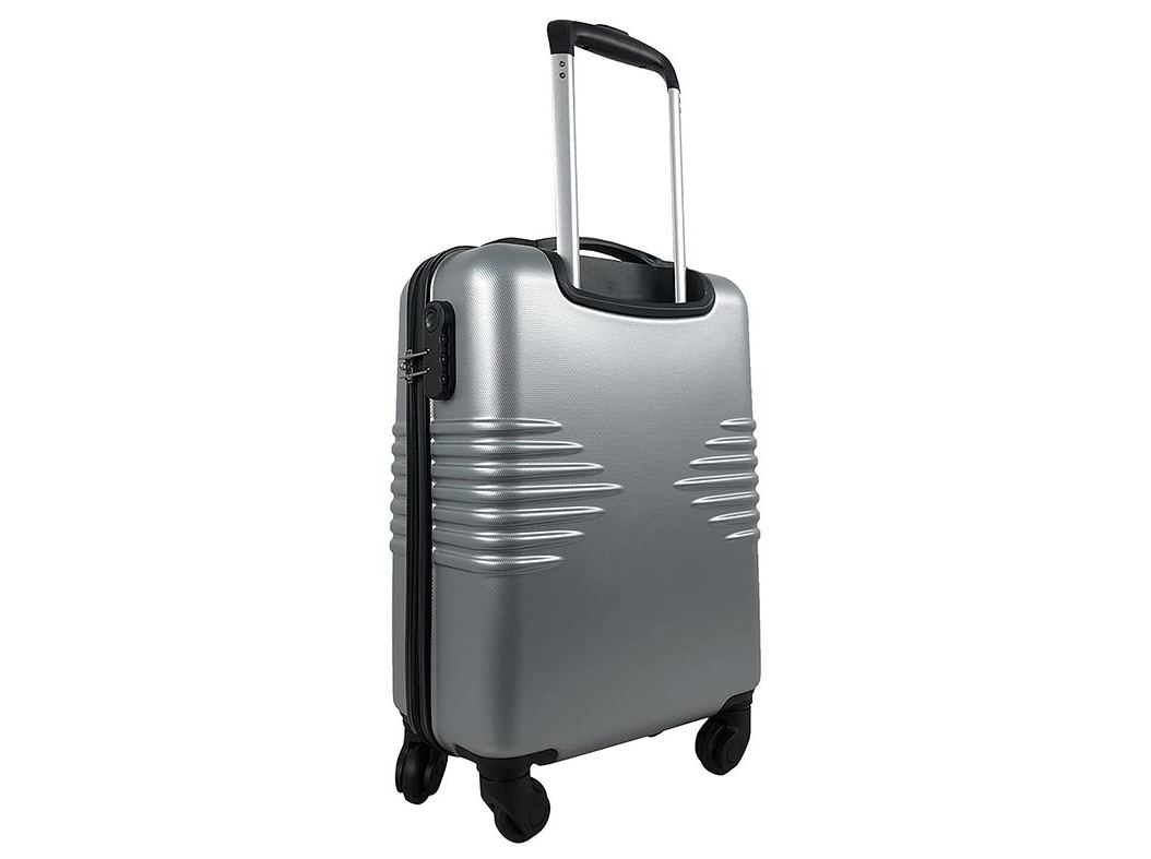 MALA DE CABINE RÍGIDA AIRPORT CINZENTO 4 RODAS 50CM