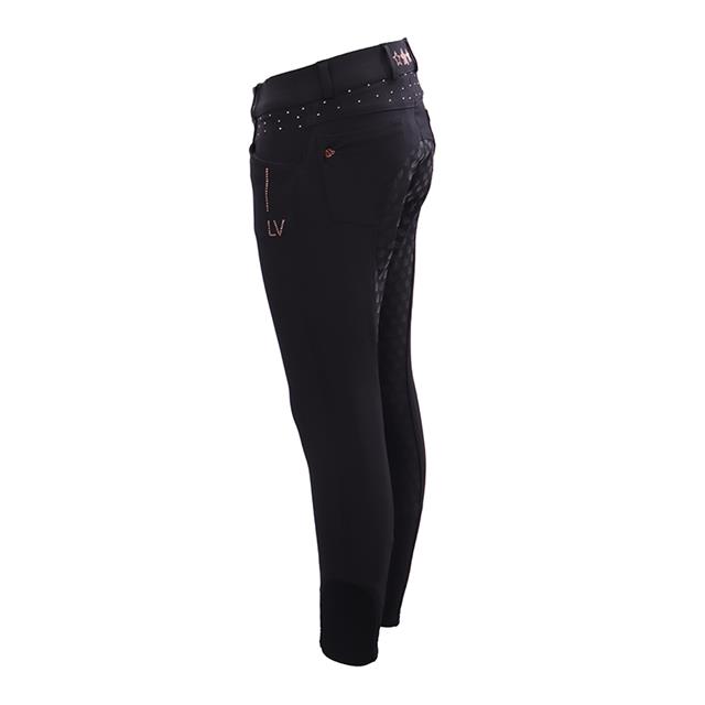 Paardrijbroek La Valencio LVWilhelmina Full Grip Kids Grijs