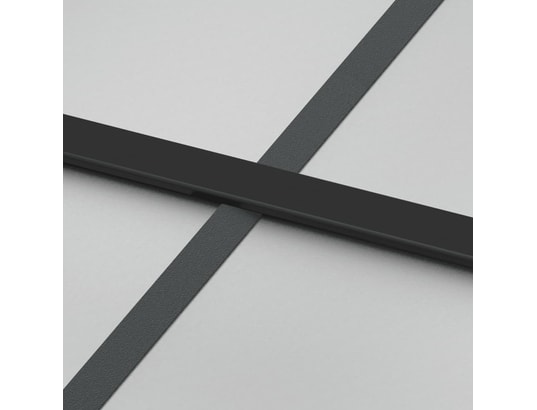VIDAXL - Porte verre Porte coulissante noir 102,5x205 cm verre trempé aluminium