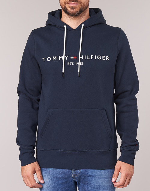 Tommy Hilfiger - TOMMY LOGO HOODY - Marine